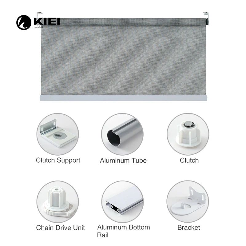 KIEI smart driven system somfy wand motor roller blind
