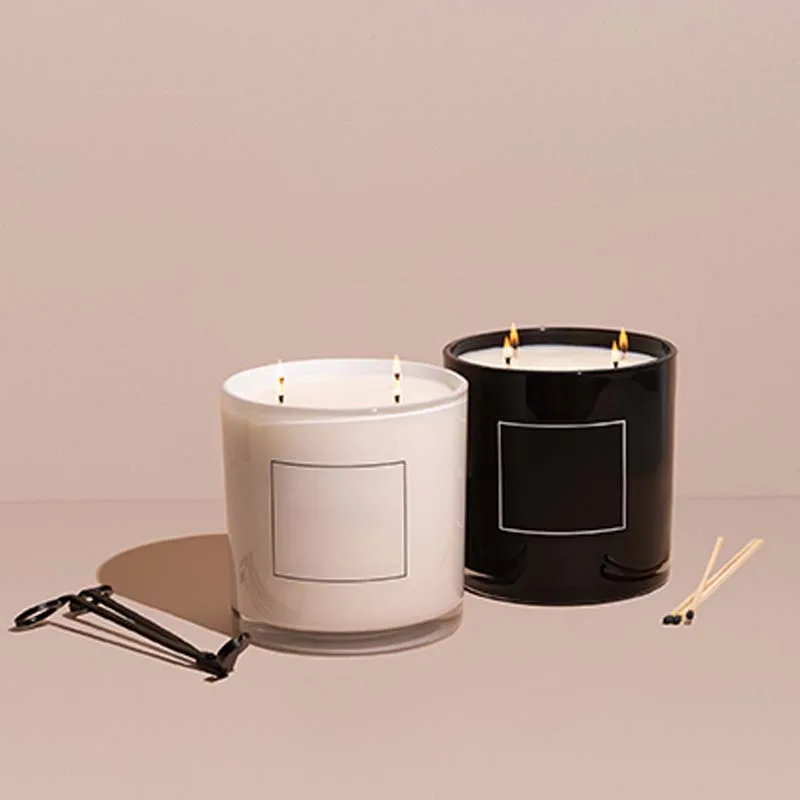 Wholesale Luxury Private Label Glass Jar Natural Soy Wax Candles Scented Set with Gift Box