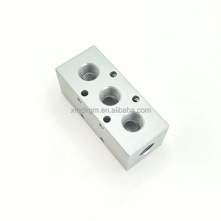 custom Manifold Blocks Pneumatic Components cnc machining center milling aluminum parts service for Automation