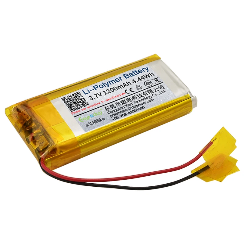 Customized 3.7V 1800mAh Li-ion Polymer Battery 704551 Cell Pouch Lithium Ion Battery