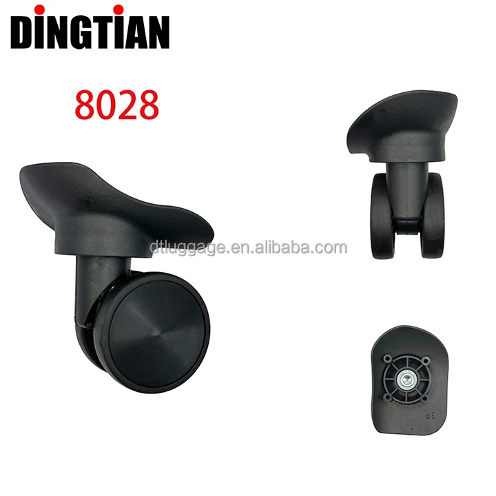 Factory Wholesales Parts Replacement 4*360 Black Degree Wheels Durable suitcase Accessories