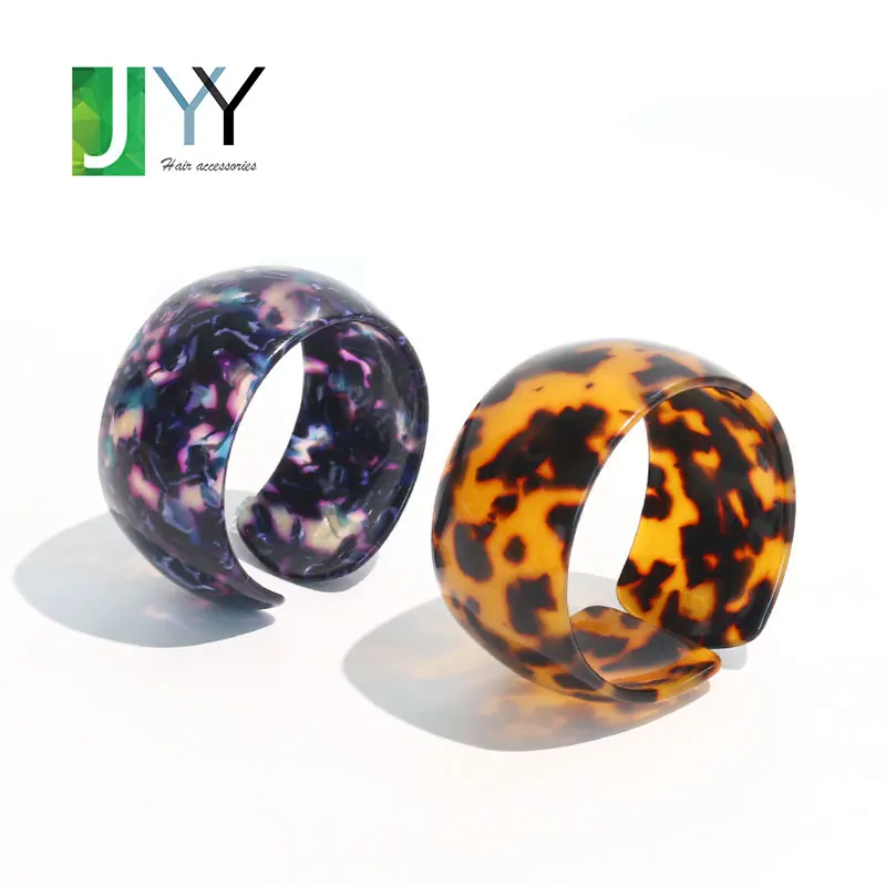 wholesale new acetate tortoise shell big bangles bracelets femme 2022 custom logo leopard bracelets women handmade cuff bangles