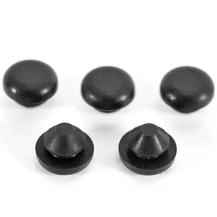 Top Fashion 6mm10mm Silicone Rubber Plugs Transparent Natural Material Rubber Snap In Hole Plugs