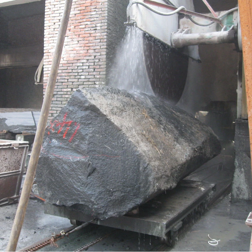 black granite quarry rough blocks supplier for cutting slab and tile of exterior flooring pavers