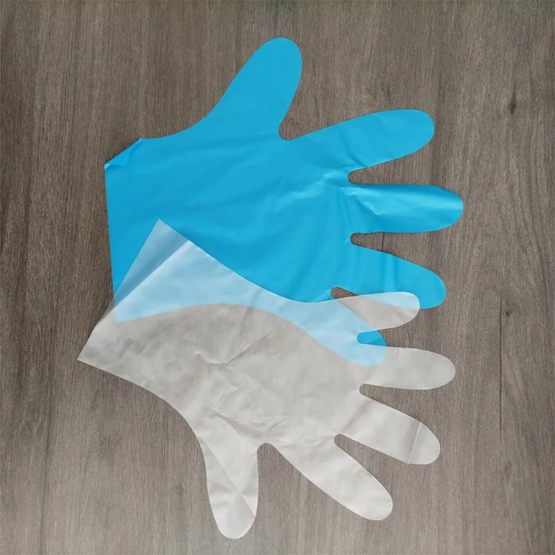 Latex Free Powder Free  TPE Poly Hybrid Disposable Gloves Plastic Gloves