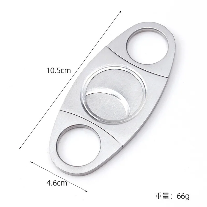 Best Seller Products Automatic Pop Up Personalized Stainless Steel Double Blade Cigar Cutter Scissors