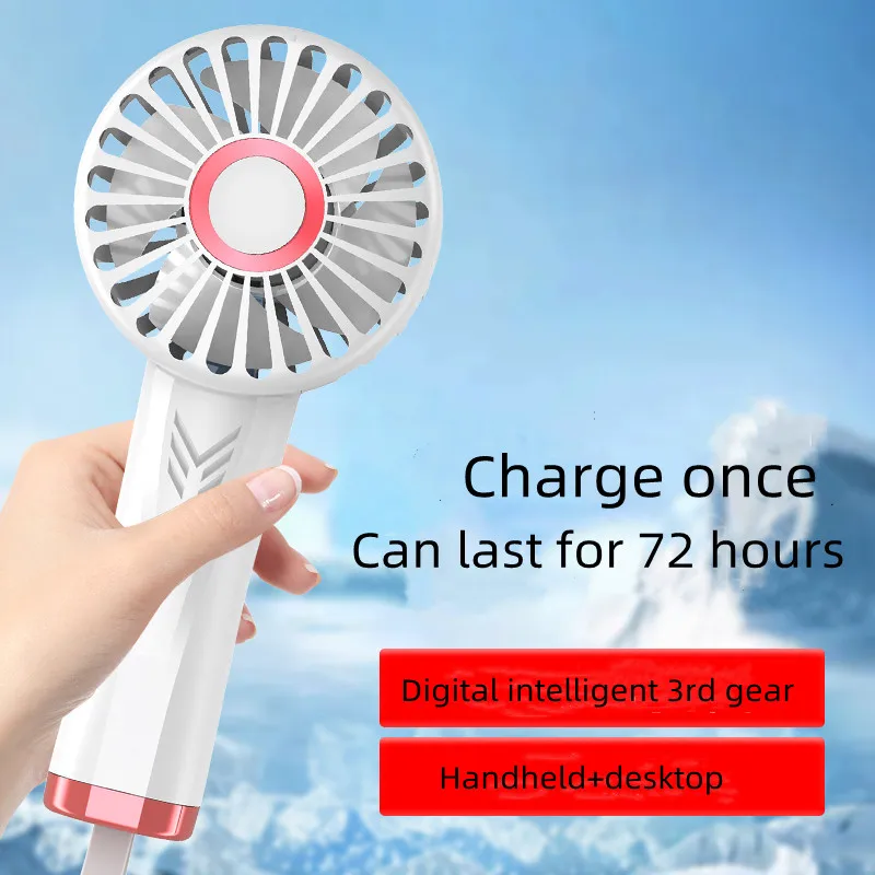 Creative Desktop Ventilador Outdoor Rechargeable Portable Fan USB Charging small fan Mini Handheld Hand-held Pocket Fan