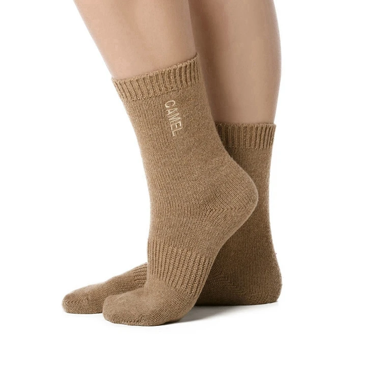 RL-B730 100% camel hair socks  camel hair wool socks