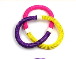 Adult Edelstahl Dance Hula Hoops Gymnastics Rubber-coated Spring Metal Hula Hoops Weighted