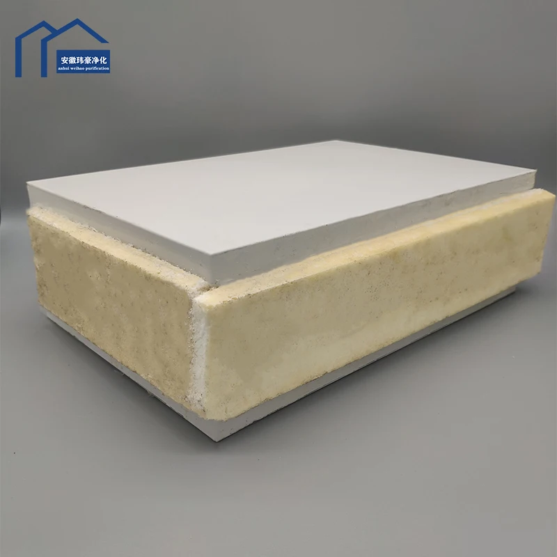 PU Rock wool insulation sandwich panel roof sheet galvanized steel corrugated roof panel
