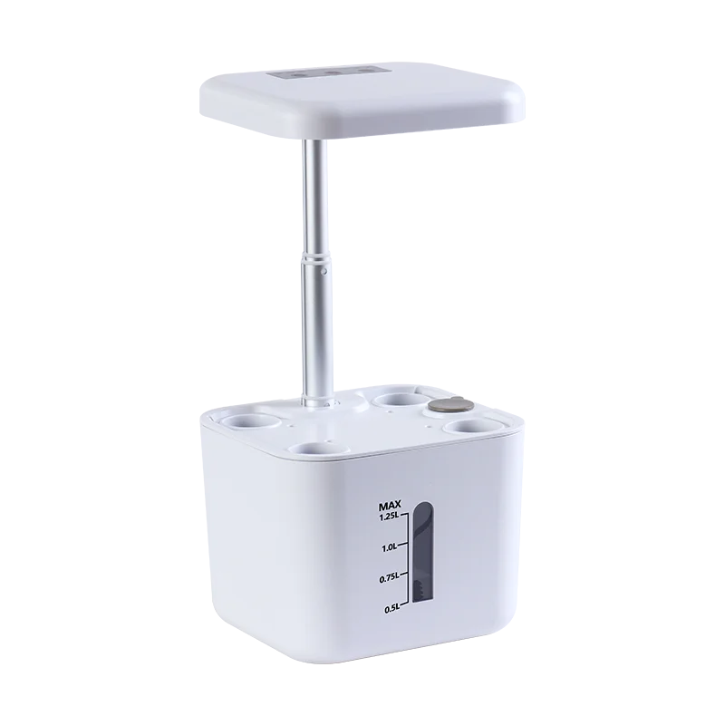 Hydroponics Growing System 4 Pods Indoor Garden Plant Germination Kit with Full-Spectrum Grow Light,Height Adjustable