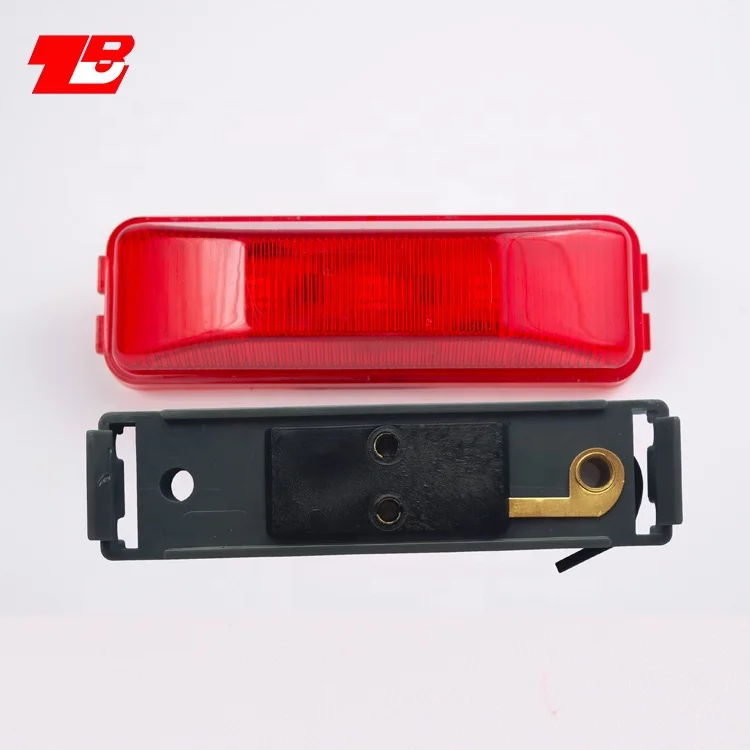 Универсальный автомобильный Боковой габаритный фонарь, цвета-красный, желтый, белый 4 дюйма прямоугольник ПК просвет световой индикатор полуприцеп грузовика лампы