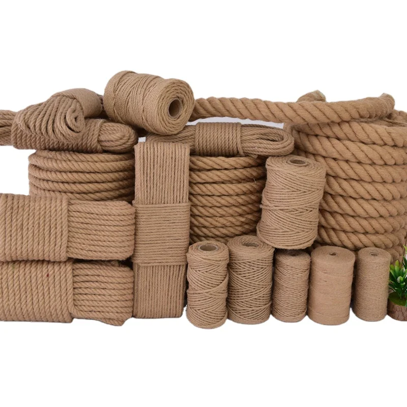 2 мм Ретро джутовая веревка diy Украшение меч пеньковая толщина шнур лампа действует роль offing безопасности метки лапы