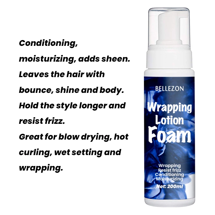 Curl Styling Foam Private Label Wrapping Lotion Hair Foam Wrap Mousse Hair Styling Mousse