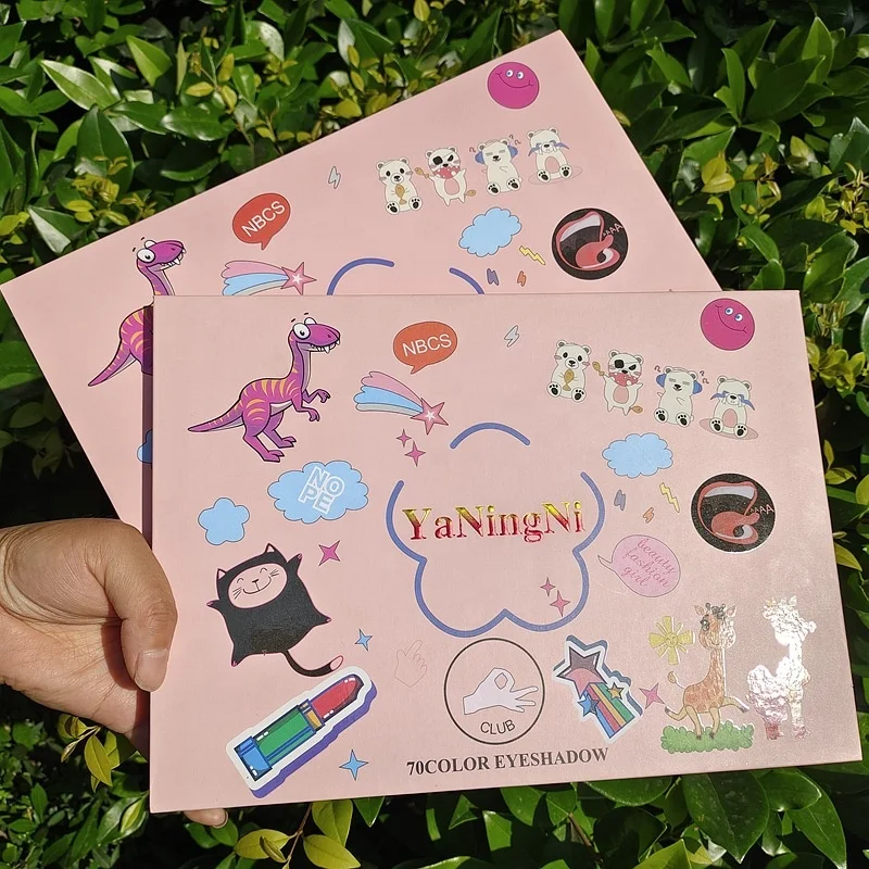 70 colors talc free eyeshadow COS custom makeup eye shadow palette private label matte shimmer vegan square eyeshadow palette