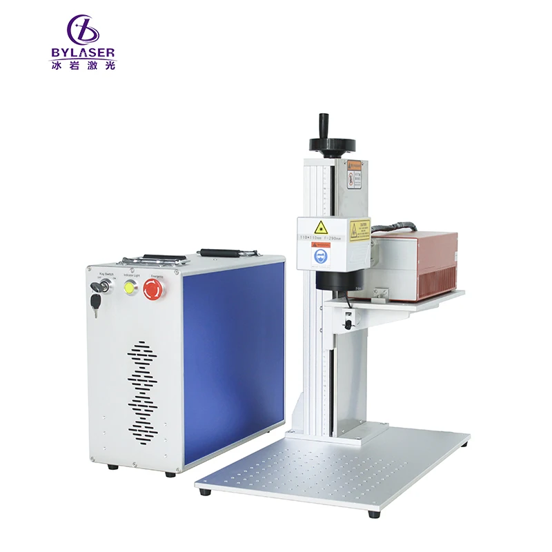 Bylaser Portable Mini UV 3W 5W 10W Laser Marking Machine Silicone Wristbands ABS PP Car Button Car Key Engraver Machine