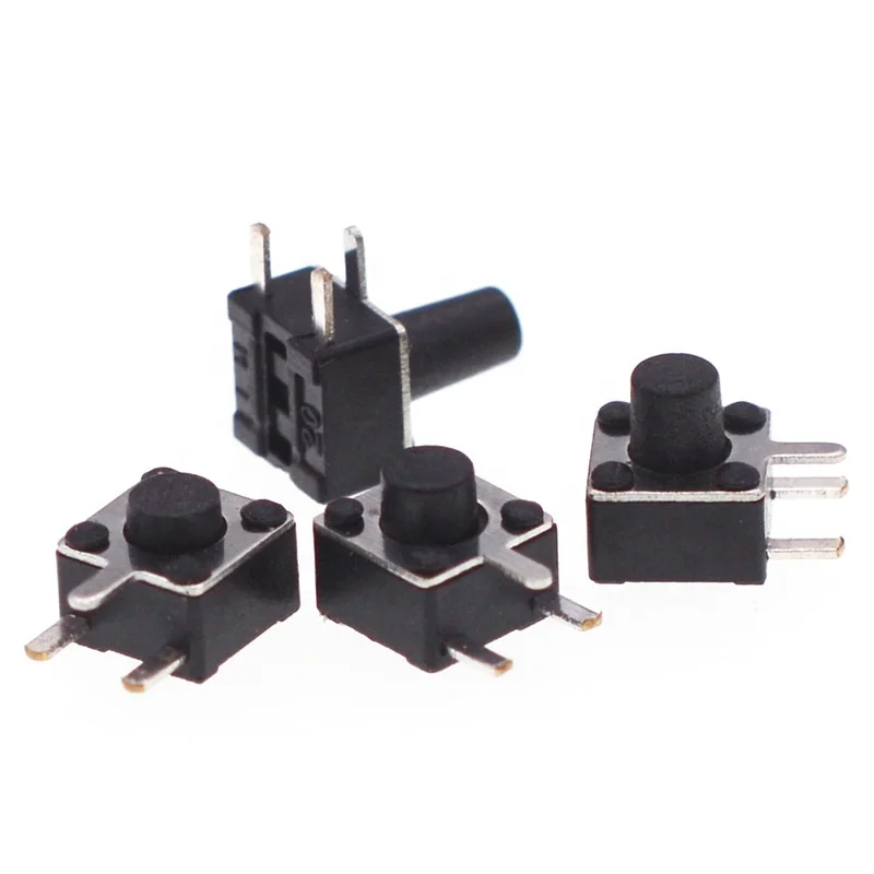 push button switch 4.5*4.5 Side 3 pin tactile touch switch 4.5*4.5*3.8 tact push button tact switch