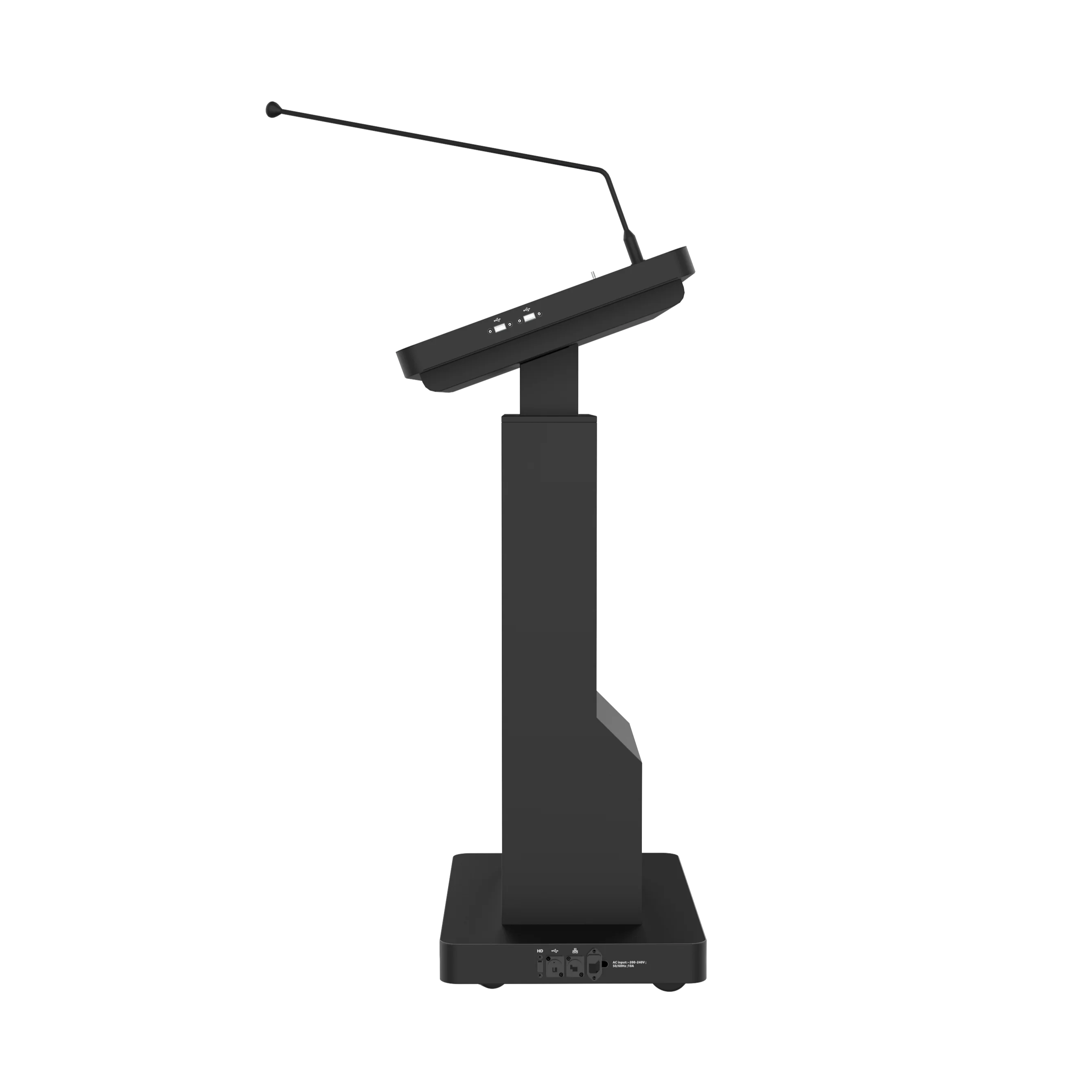 Digital podium electric height-adjustable conference lectern electromagnetic pen writable screen touch AIO PC station