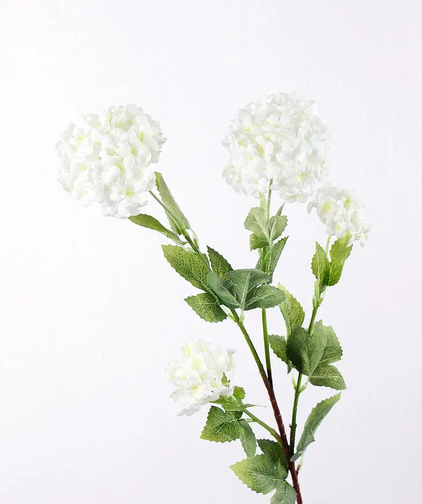 FC-3003 Spot supply four small hydrangea simulation flower wholesale snowball home decoration
