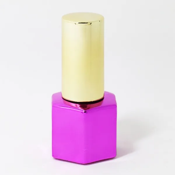 Hot stamping screen printing painting electroplating process various square nail polish empty bottle