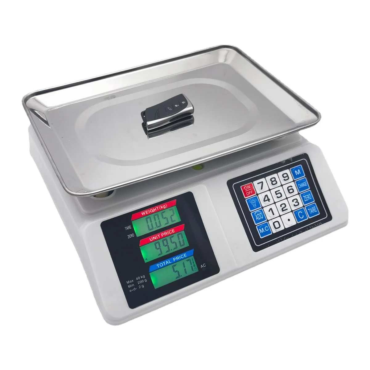 Electronic Pricing Scale 40 kg 30 kg Vegetable Balance Scale for Retail Store