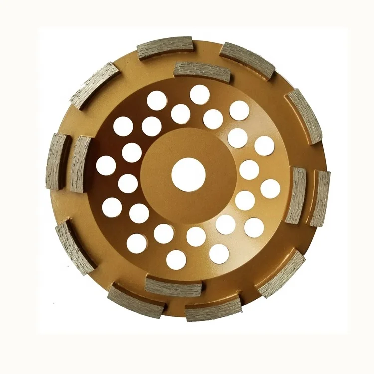 TRUE SHINE or JIANGXIN bar segment double rows Diamond  grinding Cup Wheels for concrete granite and marble manufacturer diamond tools factory