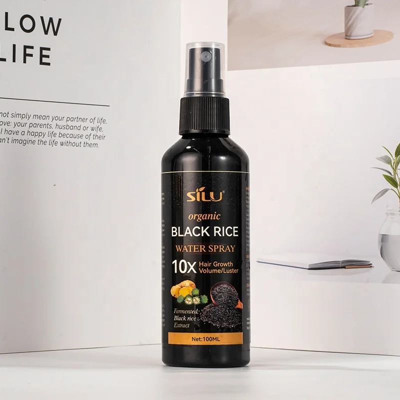 Hair increasing hairline hairgrow spray anti hair loss essence black rice extract wild rapid hair growth oil spray