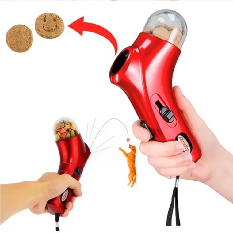 HMS Pet Training Product Hot Selling Trainer Snack Catapult Treat Launcher Dog Feeder Toy