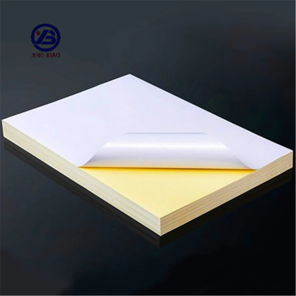 China Suppliers Self Adhesive Sticker Paper Roll A4 Size Sticker Paper 70gsm White With High Quality