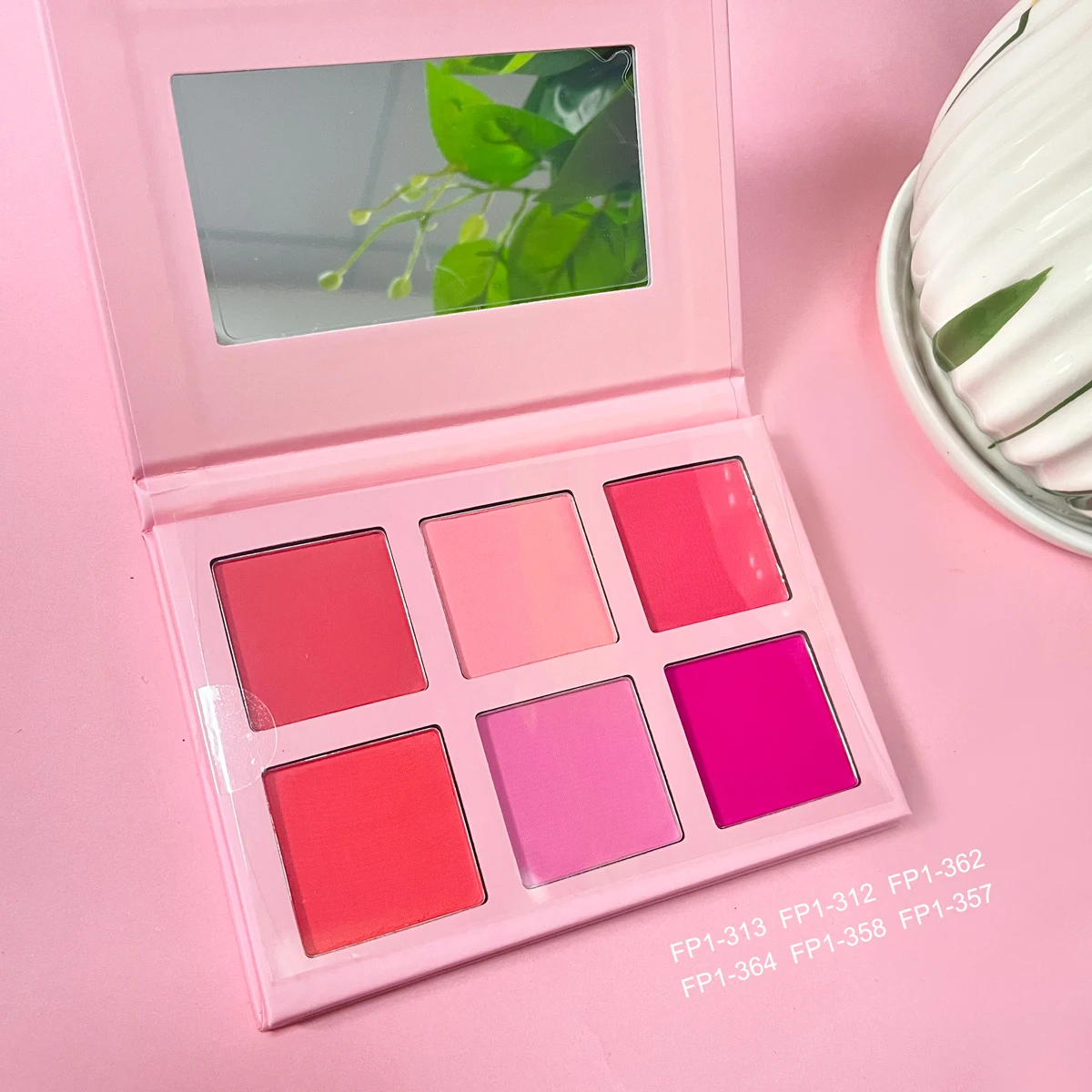 Custom logo high pigment blush vegan cruelty long lasting blush palette private label blush