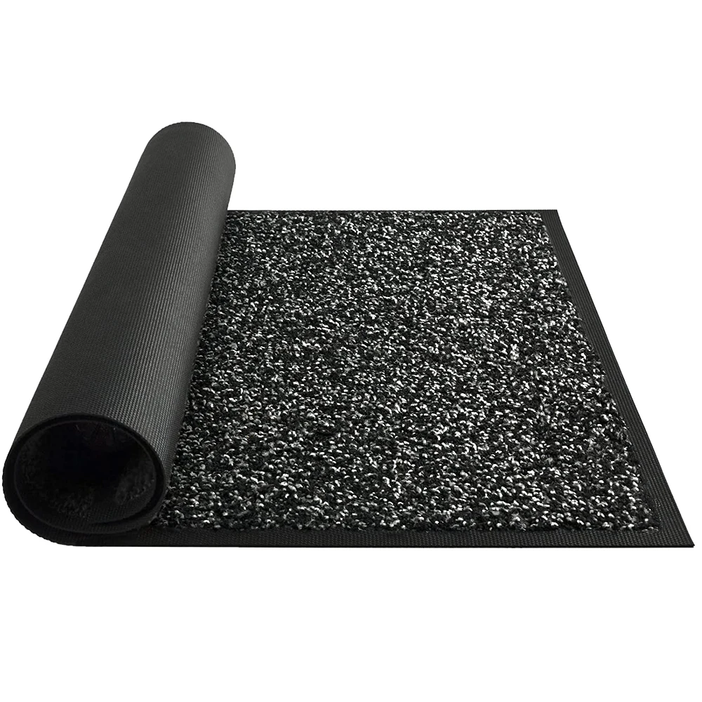 Graceline 100% polypropylene cut pile PP barrier machine woven door mat with pvc backing