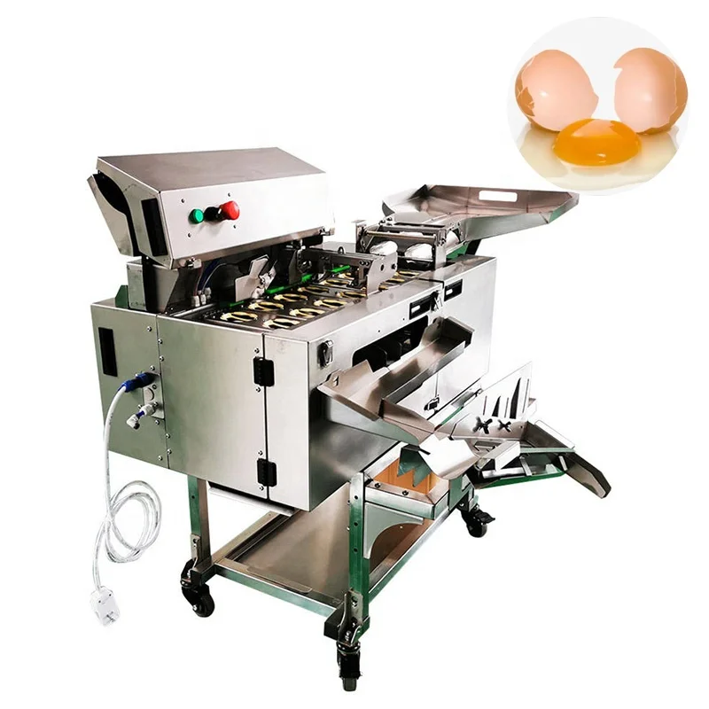 High Speed Stainless Steel Egg Cracking Separator Automatic Egg Breaking Cracking Machine