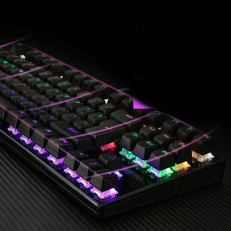 2021 Best selling Gaming Keyboard Wired mechanical Keyboard USB Wired Mouse Rainbow Gaming Mechanical Keyboard for gaming