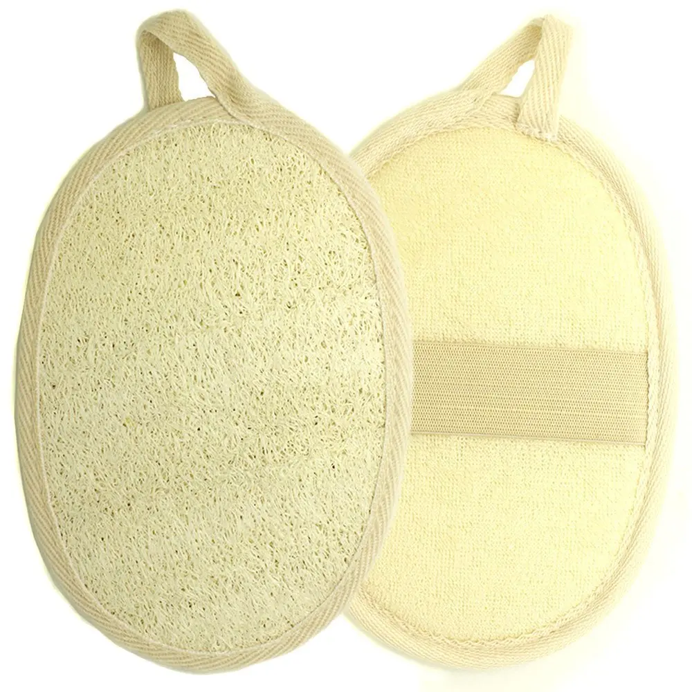 Loofah Face Scrubber | Pack 2 Natural Vegetable Facial Sponges | Reusable Luffa Face Exfoliator| Lufa