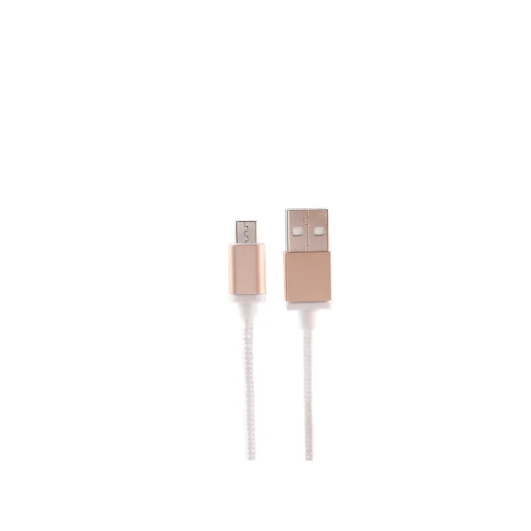 USB2.0 micro download data charging braided cable aluminum alloy shell data charging cable