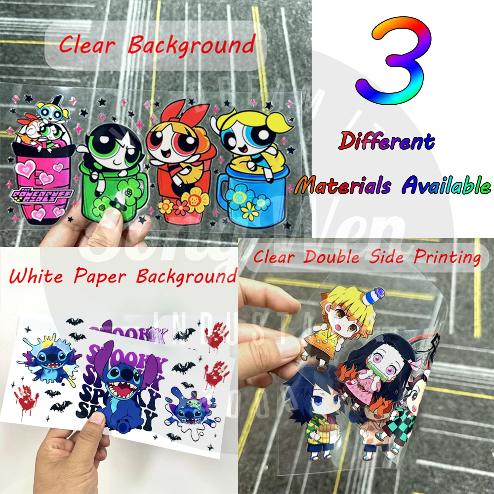 Wholesale uv dtf cup wrap transfers 16oz Princess Transfer Paperhello kitty uv dtf cup wrap transfers Uv Dtf Sticker For Cups