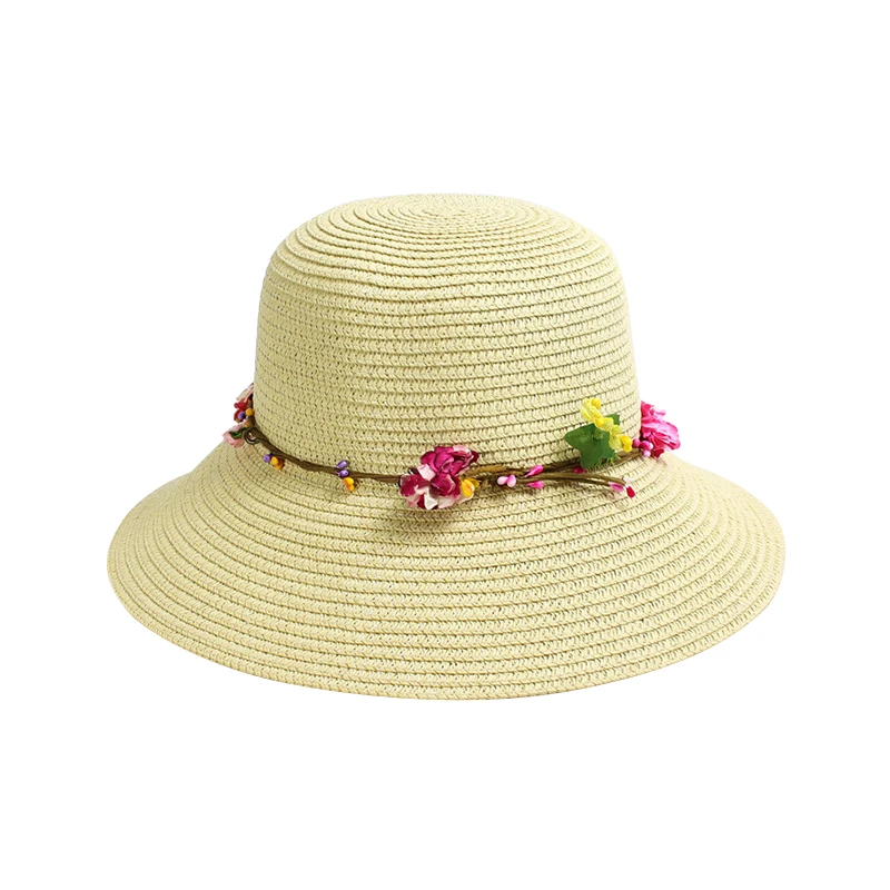 Wholesale customized  Summer straw hat foldable hat