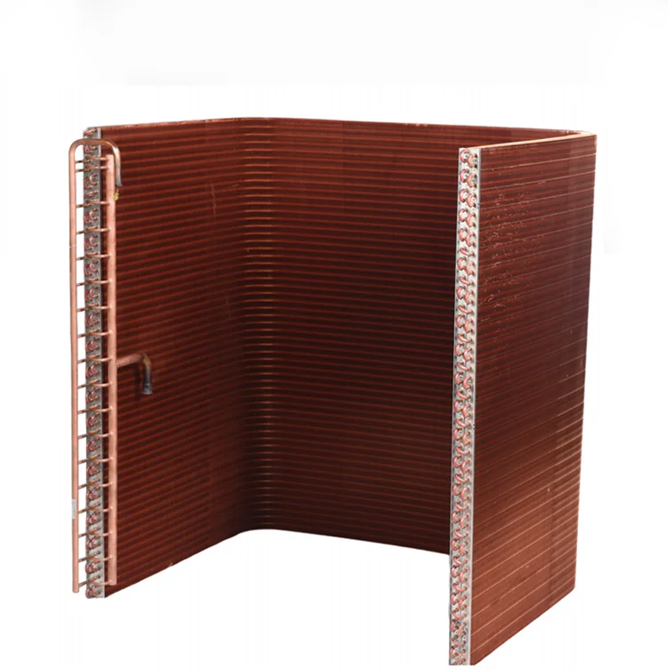 Customized Copper Tube Hydrophilic Fin Heat Exchanger Air Conditioner Condenser Coil