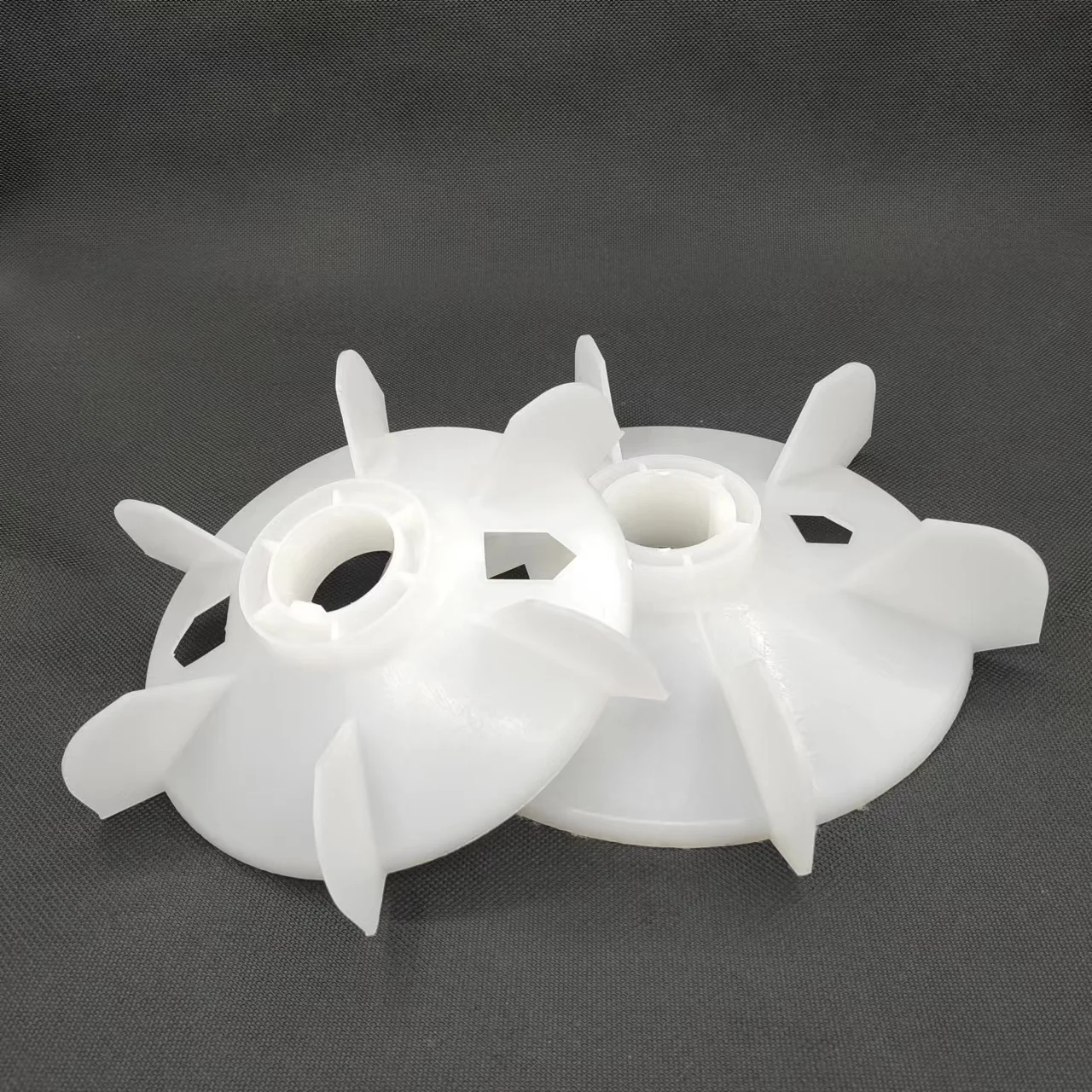 Plastic White Ac Motor Fan Blade Motor Cooling Plastic Fan Blades