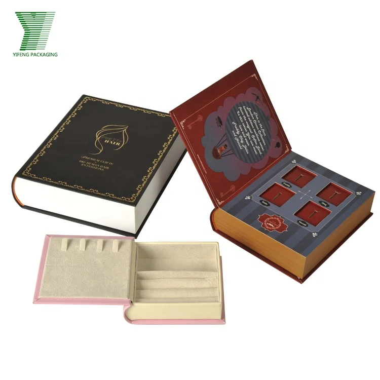Fashion Magazine Rigid cardboard gift storage decorative fake book shape packaging box
