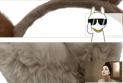 Winter warm cute antlers earmuffs