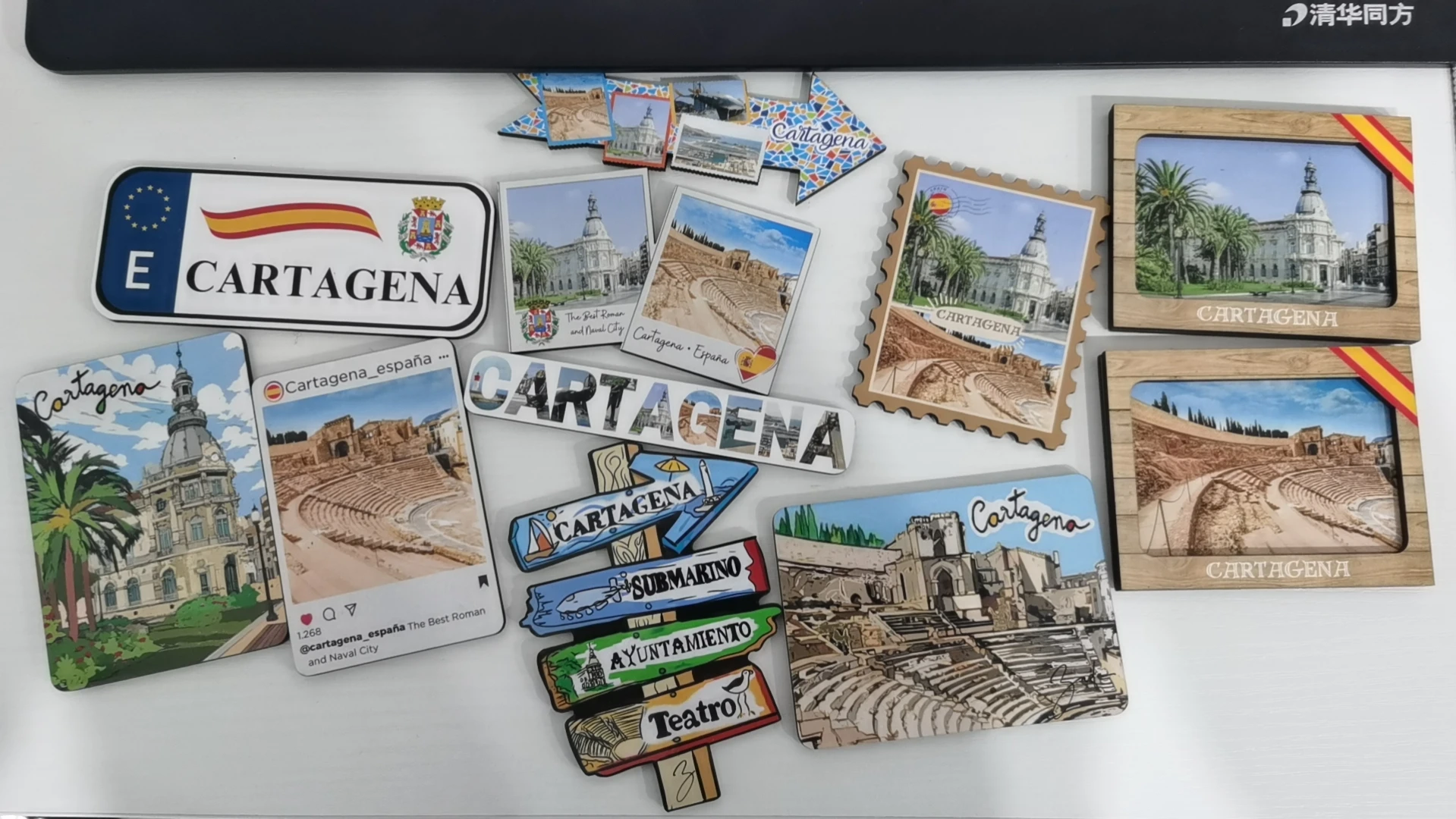 China custom made souvenir Fridge Magnet Wholesale wood spanish MDF fridge magnet