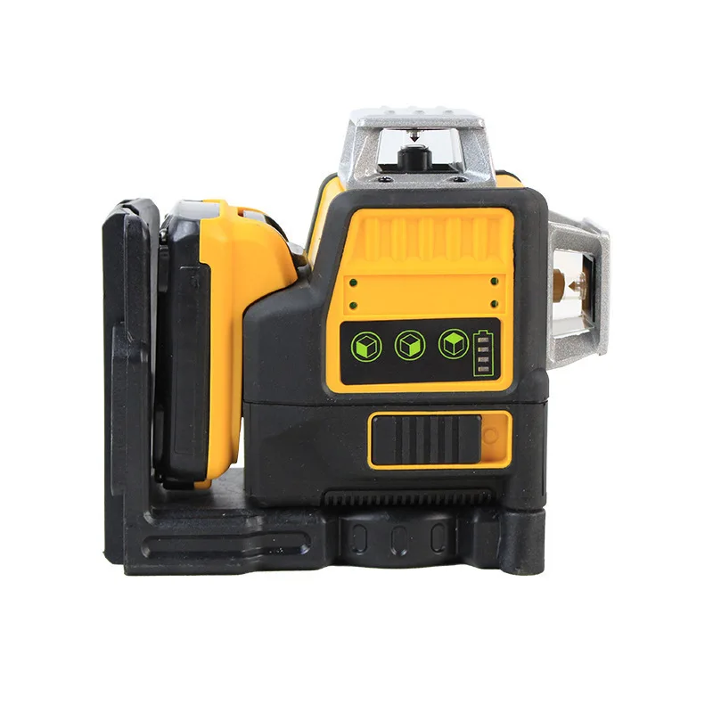 Household laser level 12 lines 3d rotary self leveling lazer levels machine green beam cross line intelligent nivel laser