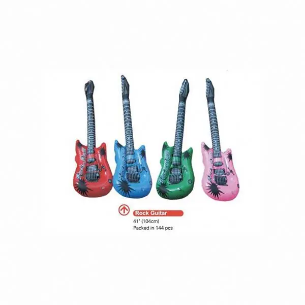 Oem custom pvc inflatable guitar,inflatable guitar toys