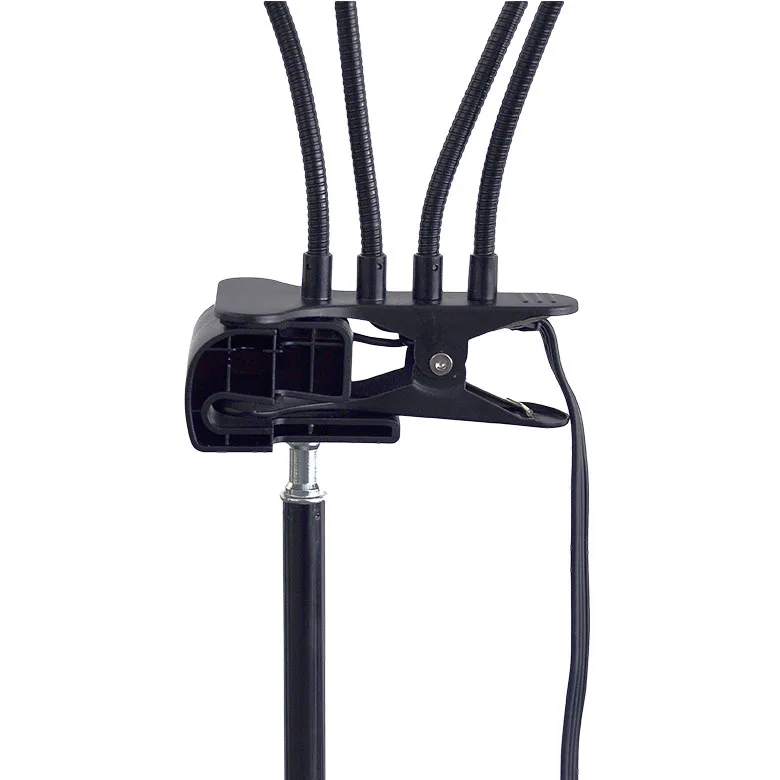 80W Full  Spectrum Four Head Remote Control Grow Lamp Multifunction 4H 8H 12H Desk Clip Indoor LED  Plant light