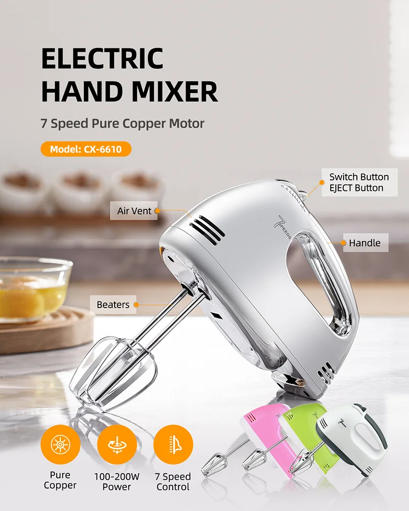 Cheap Lower Price 1 Min Order Shakes Flour Paste Egg Better Handmixer Single  3 Buttons Electric Cake Beater Hand Mixer Turkey
