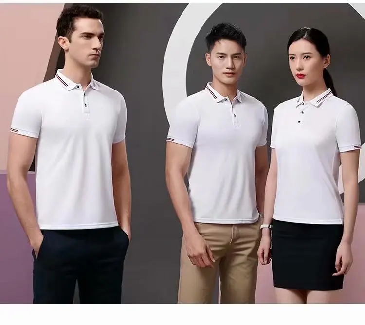 Navy blue tshirt Custom Mens Golf Polo Shirts With Embroidery Logo tee shirt dress for women