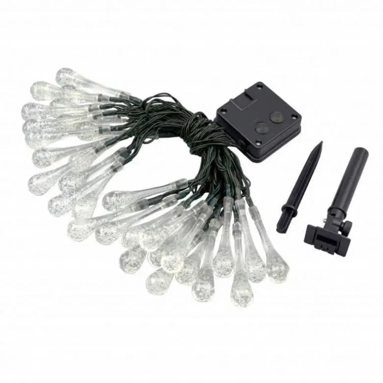 Party Wedding Decorative lights, Outdoor Solar String Lights LED Crystal Ball Waterproof Fairy Globe Light for Garden, Yard, Hom