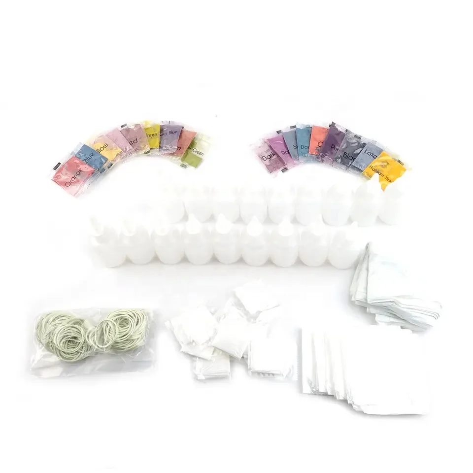 18 Colors Non Toxic Making Textile Permanent Paint Tie Dye Kit