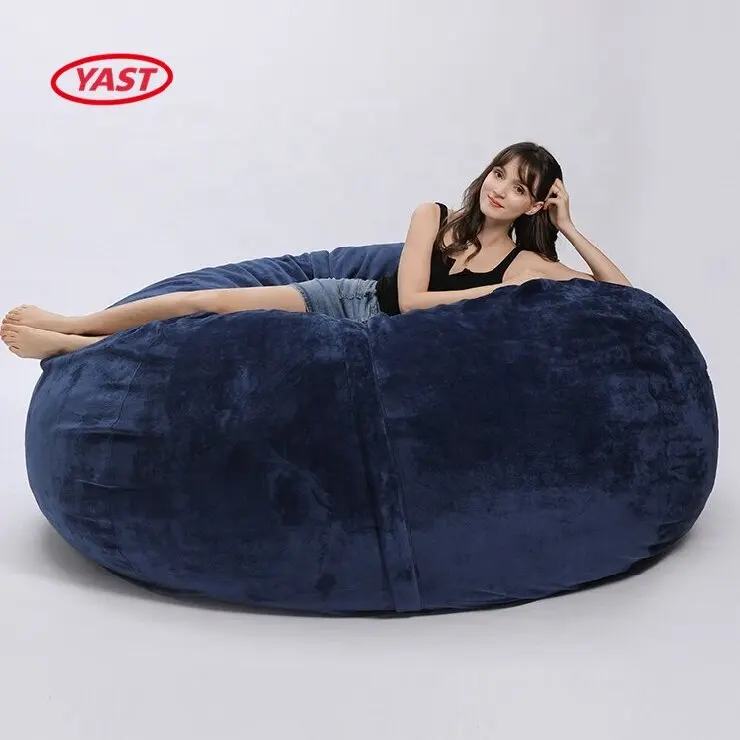 YAST Giant Bean Bag Bed Memory Foam Big beanbag Cozy living room sofas chairs 7ft 6ft 5ft oversize bean bag chair sofa bed